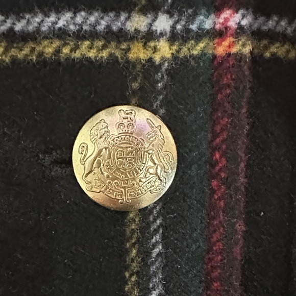 J. Crew Red and Green Plaid Jacket with Gold Accent - Picture 6 of 6